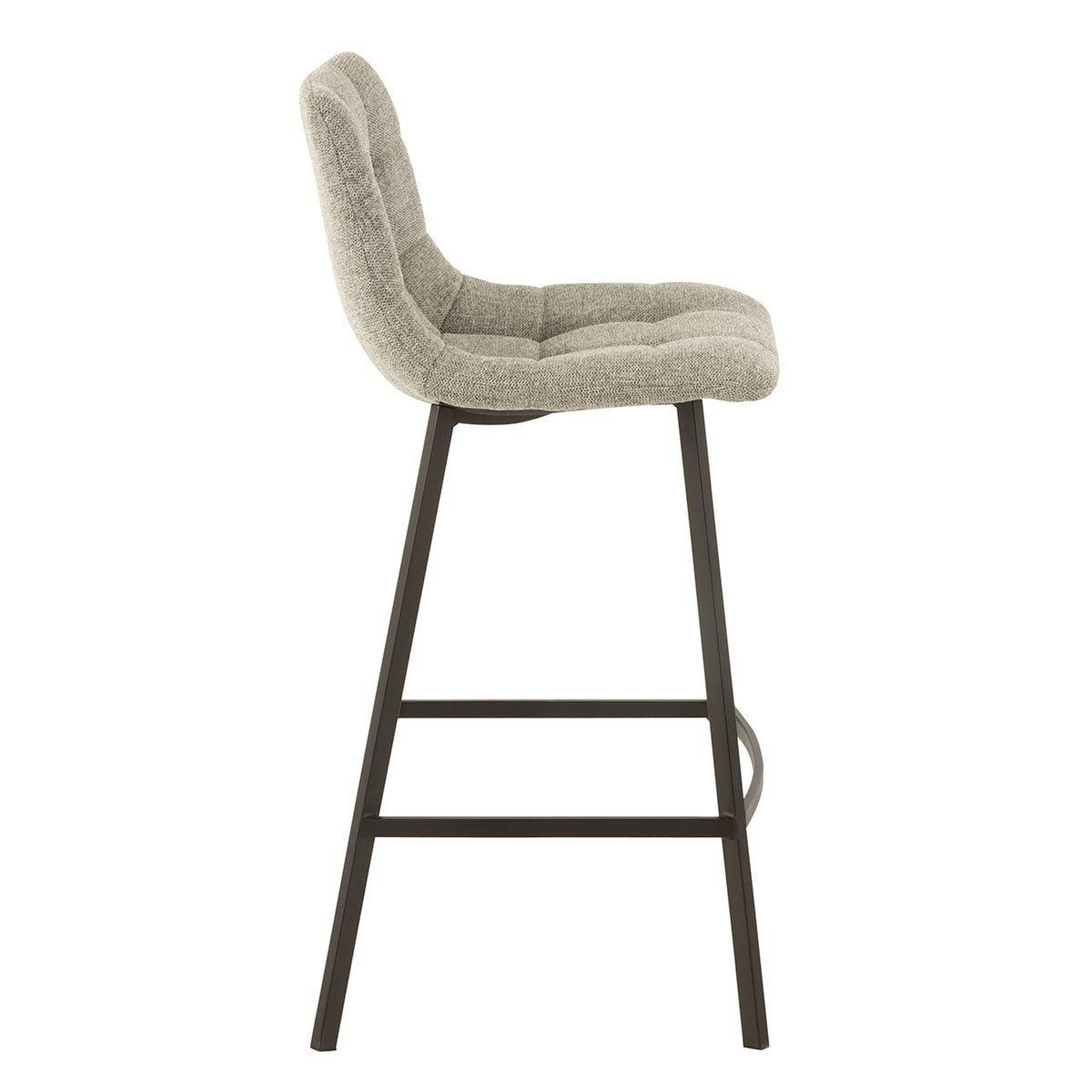 Voir la diapositive 3 : J-LINE Chaise de bar design  stéphane  97cm gris