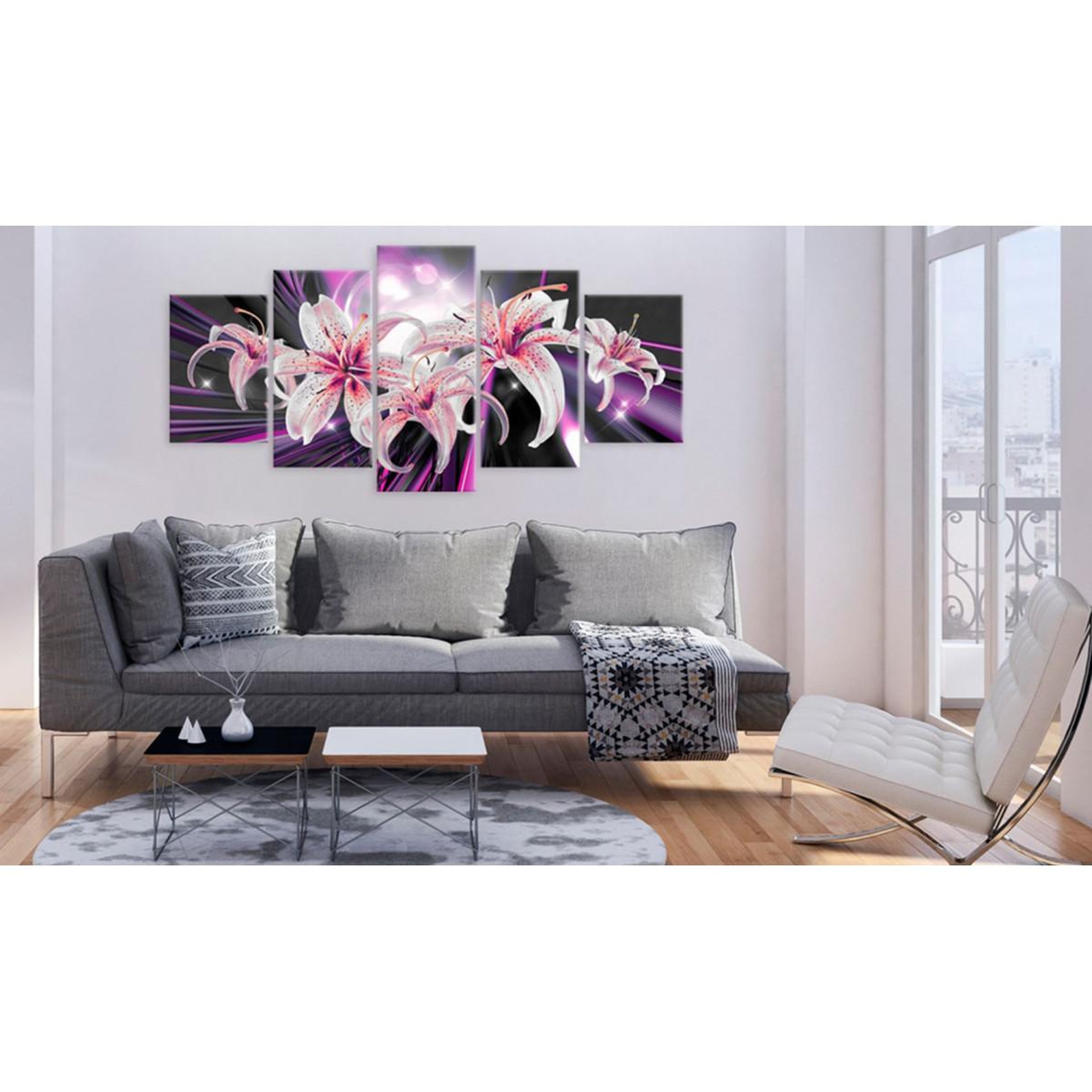 Voir la diapositive 2 : Paris Prix Tableau Imprimé  Violet Inspiration