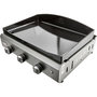 Voir la diapositive 5 : Le marquier Plancha gaz Exclusive Amalia 360 Inox 3 brûleurs à poser, 60x40 cm