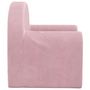Voir la diapositive 4 : VIDAXL Canape pour enfants rose peluche douce