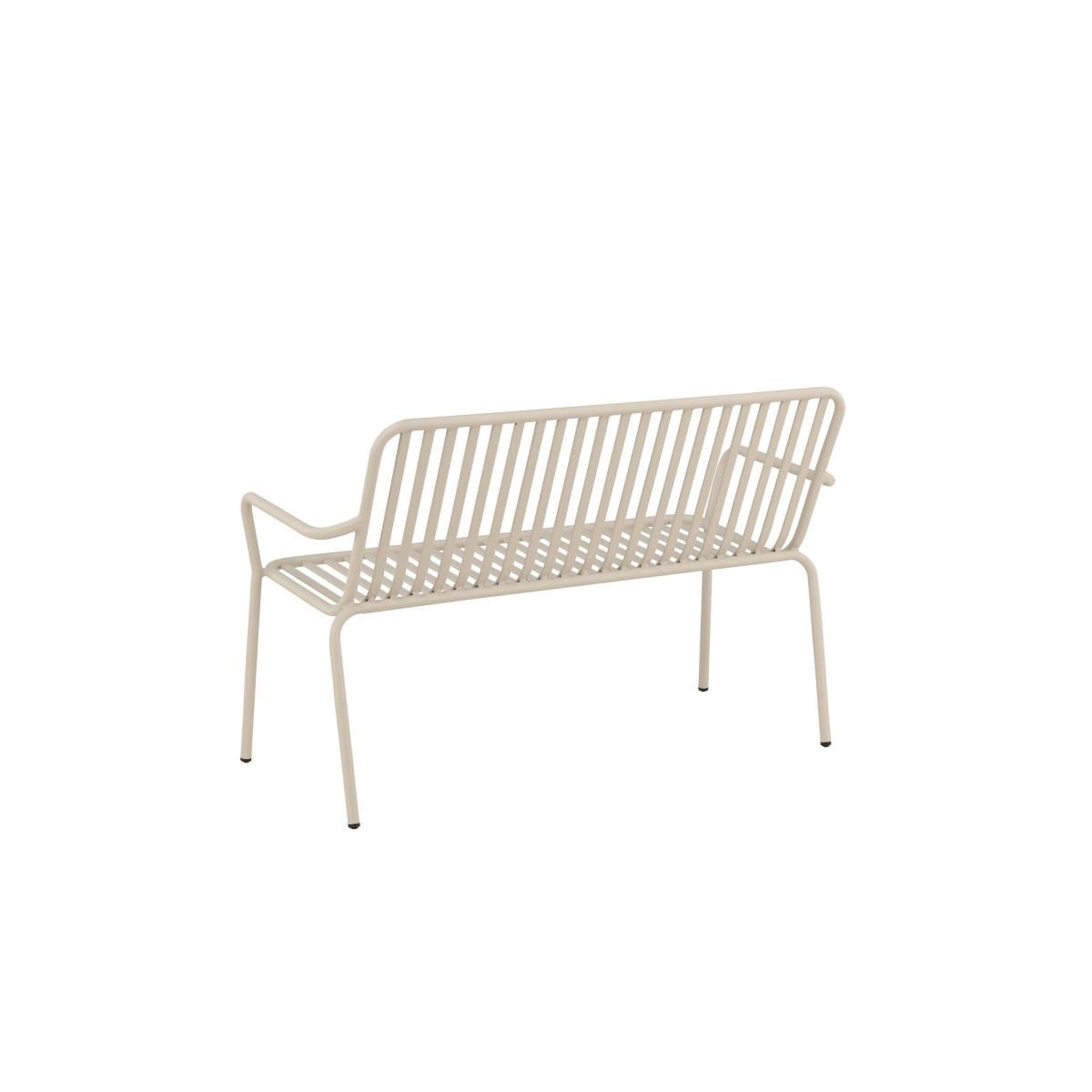 Voir la diapositive 6 : Paris Prix Banc de jardin en métal  peking  130cm beige