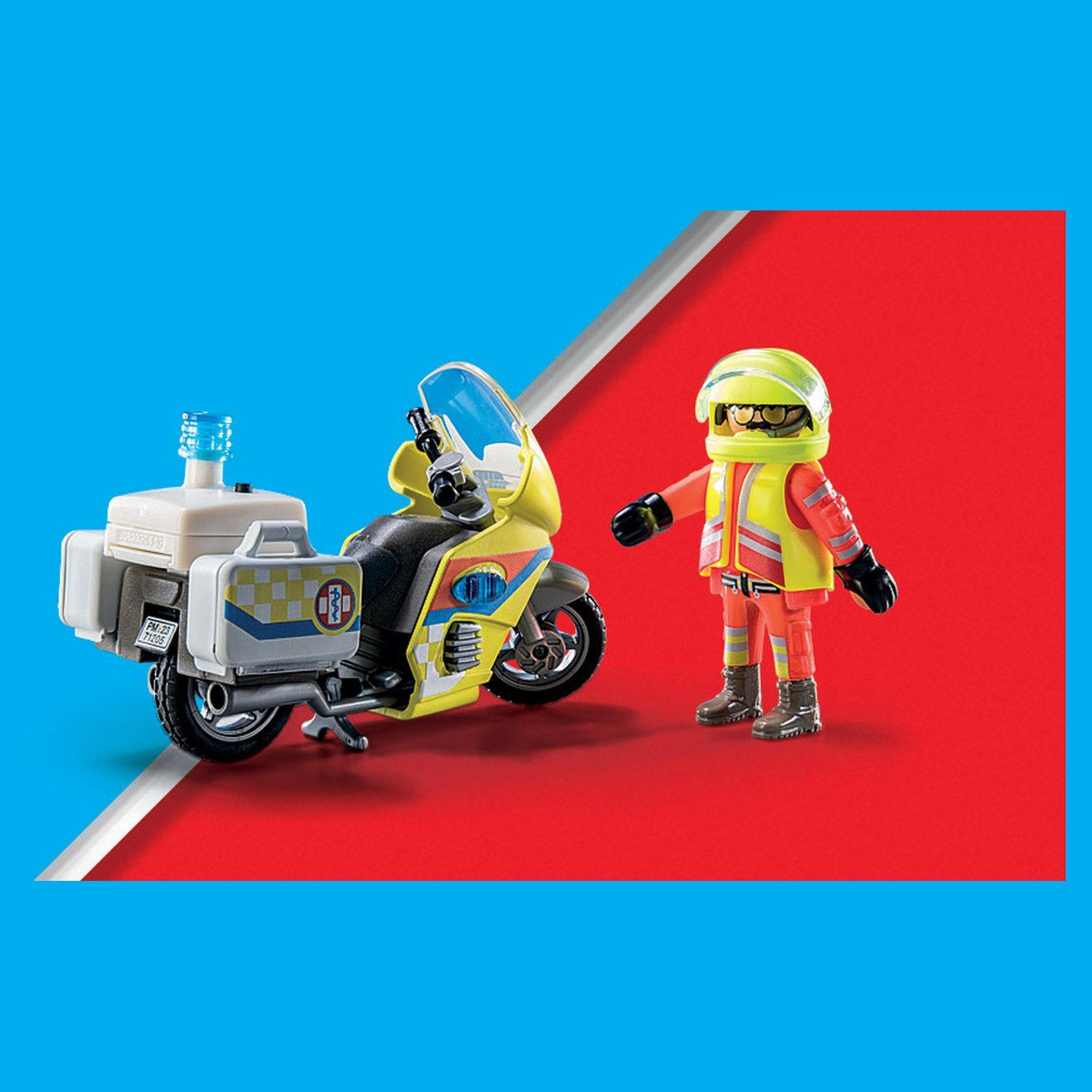 Voir la diapositive 2 : PLAYMOBIL 71205 Urgentiste avec moto 