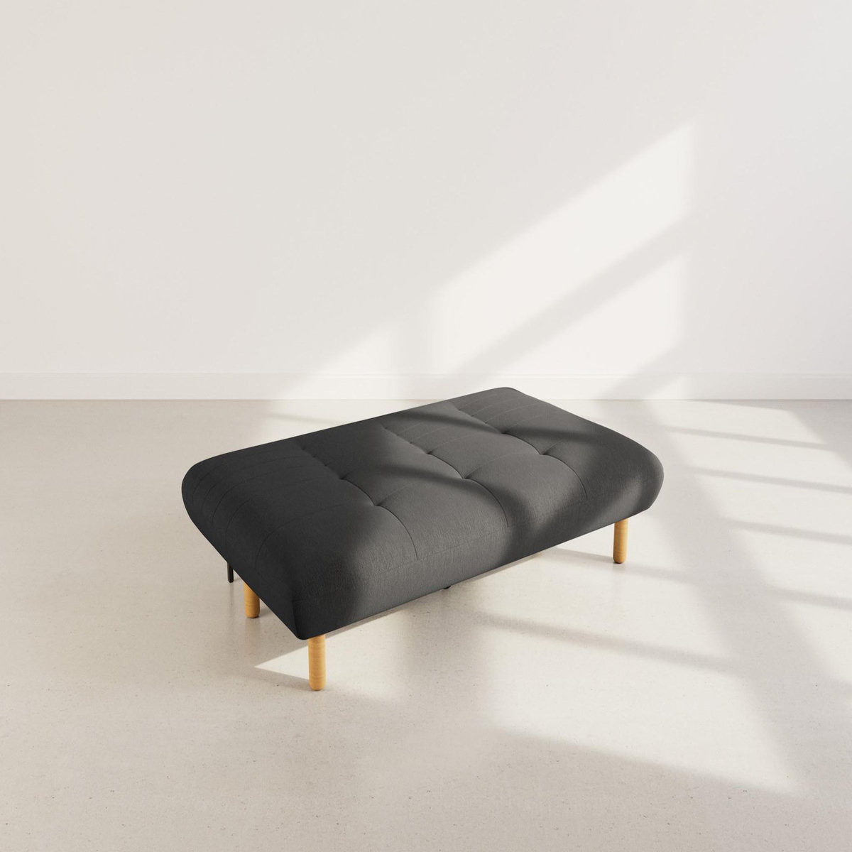 BEST MOBILIER Soan - banquette 2 places convertible clic-clac en velours texturé