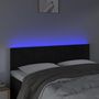 Voir la diapositive 3 : VIDAXL Tete de lit a LED Noir 144x5x78/88 cm Velours