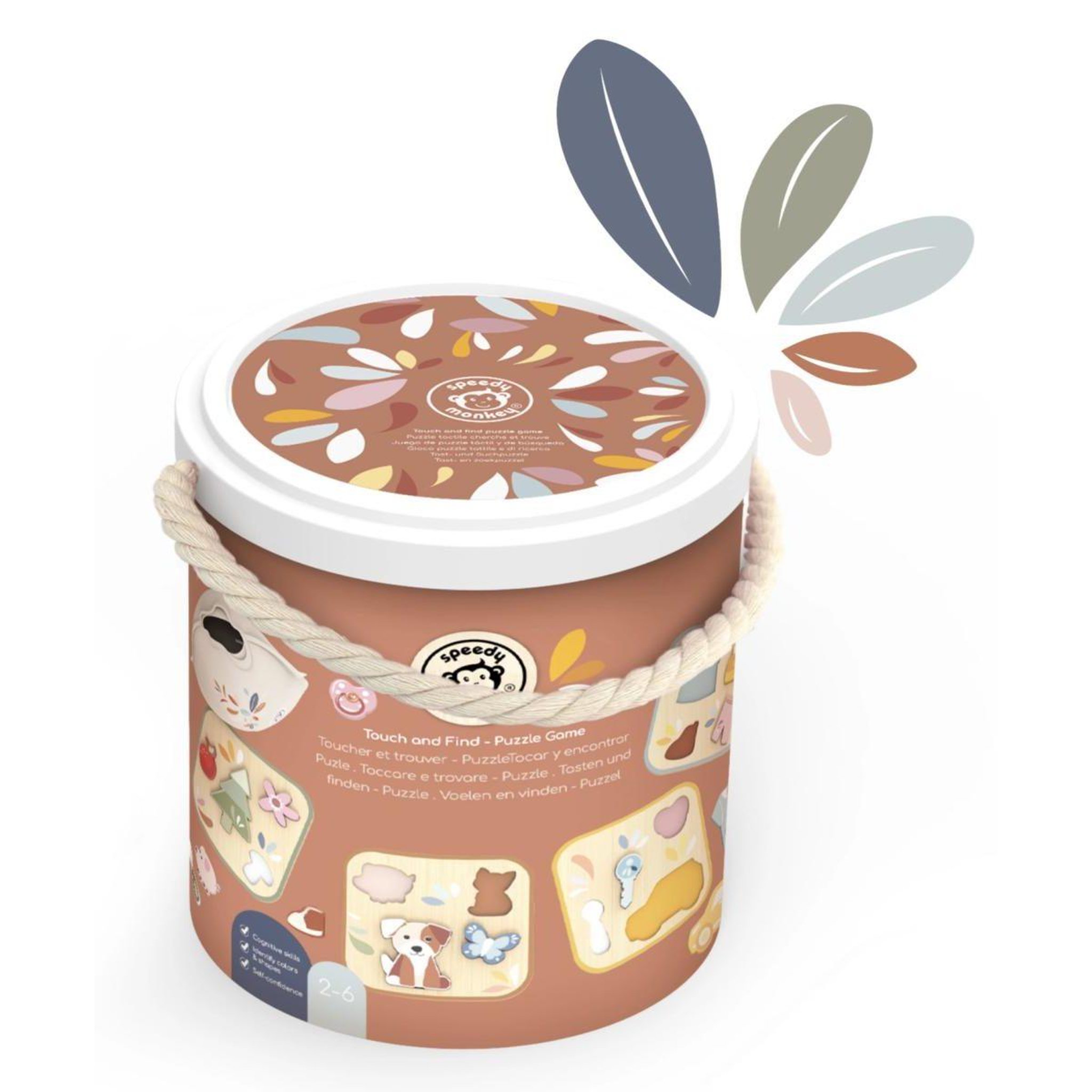 SPEEDY MONKEY Jeu de puzzle Touche et trouve