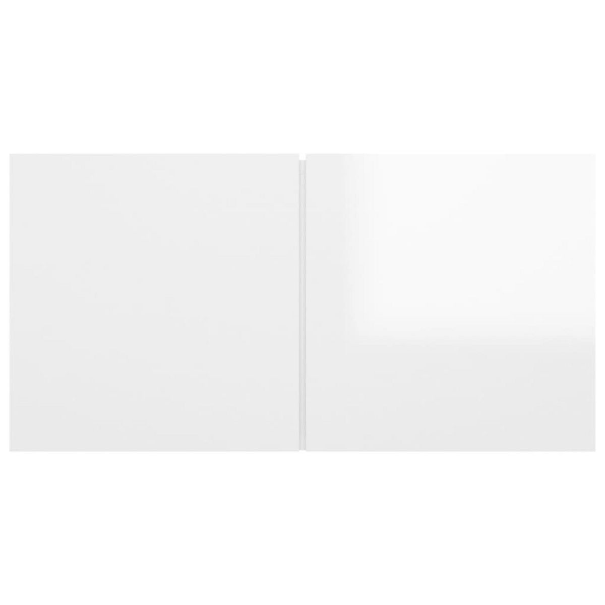 VIDAXL Meubles TV suspendus 2 pcs Blanc brillant 60x30x30 cm