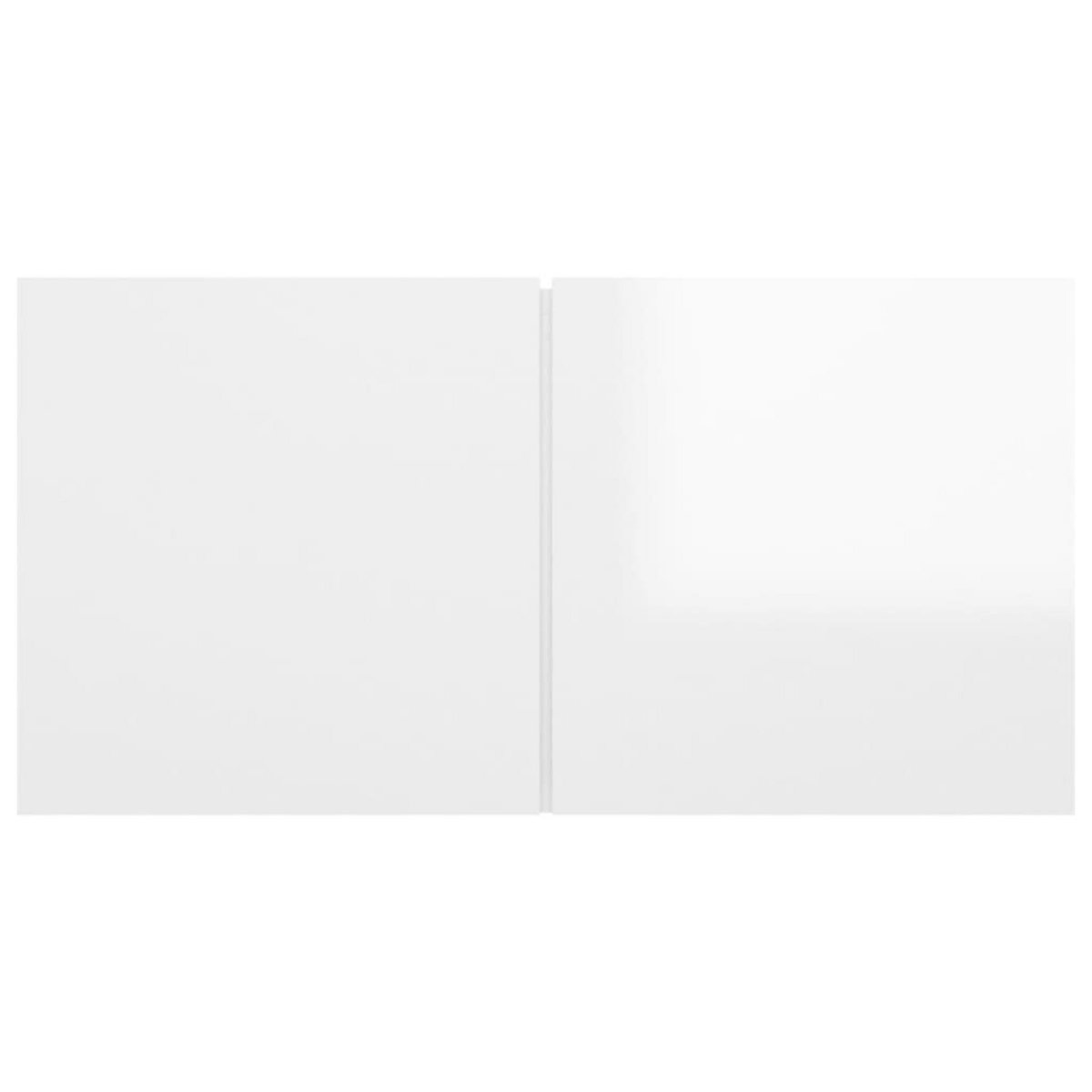 VIDAXL Meubles TV suspendus 2 pcs Blanc brillant 60x30x30 cm