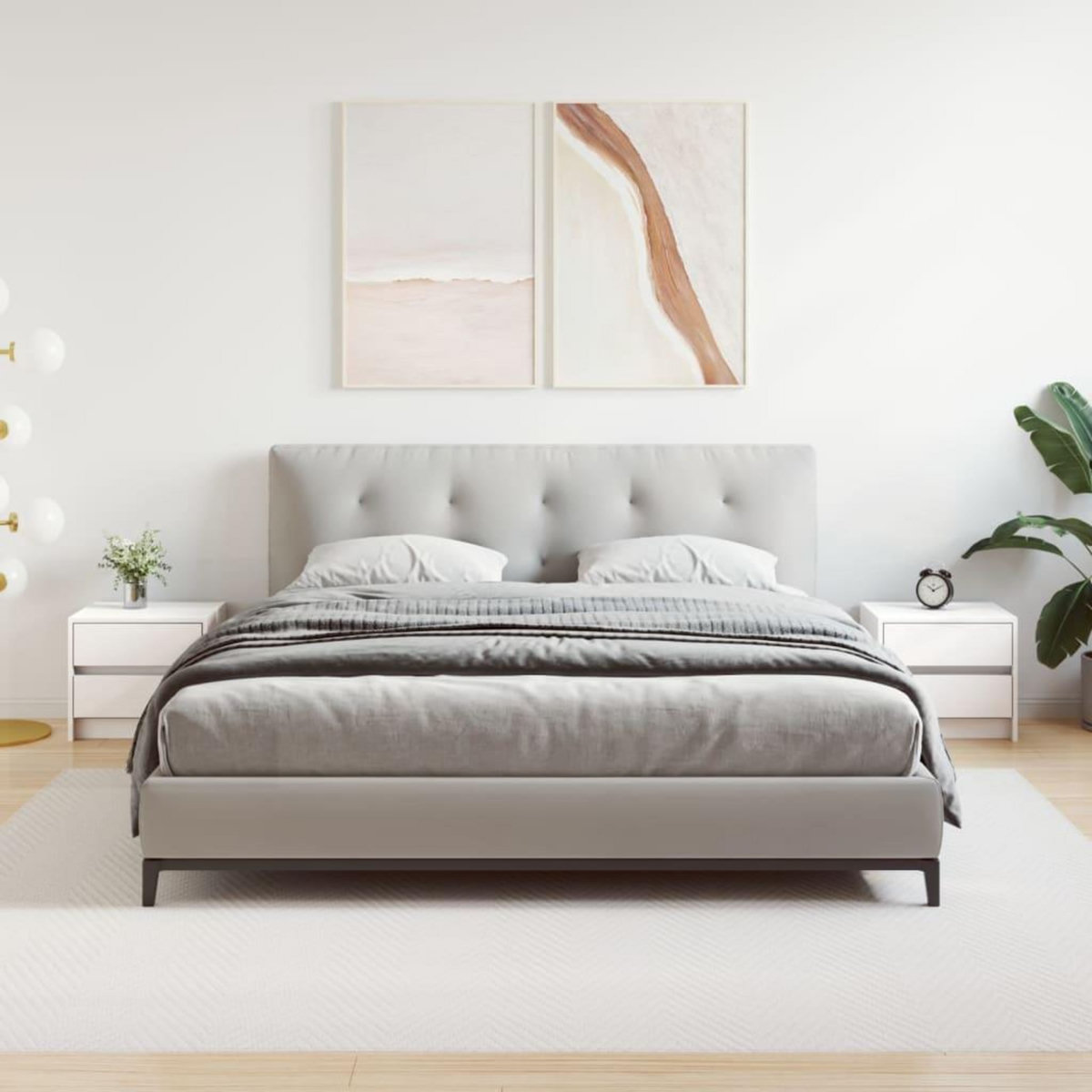 VIDAXL Tables de chevet 2 pcs blanc 40x31x35,5 cm bois de pin massif