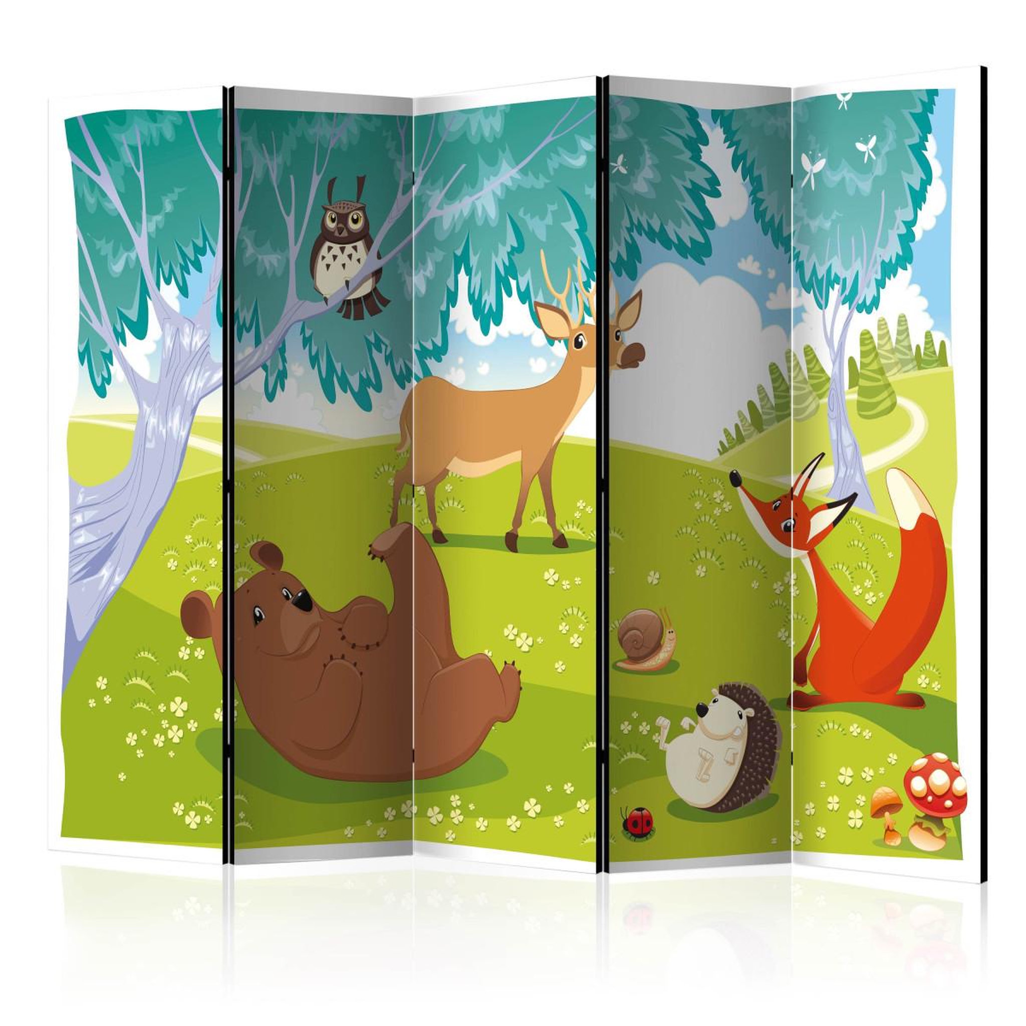 Paris Prix Paravent 5 volets  funny animals  172x225cm