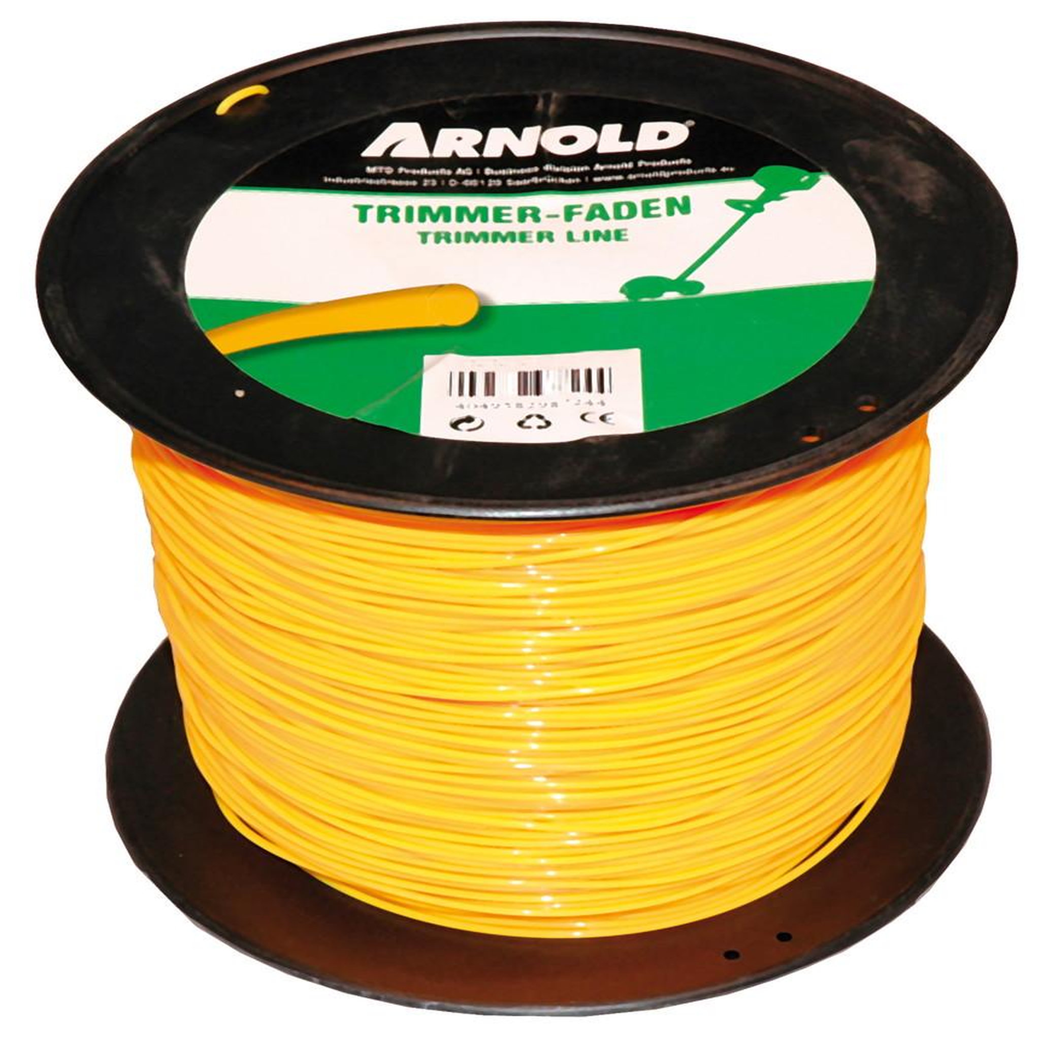 ARNOLD Fil de coupe-bordure rond en nylon 2,4 mm × 246 m