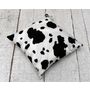 Voir la diapositive 2 : Coussin en velours déhoussable imitation fourrure vache