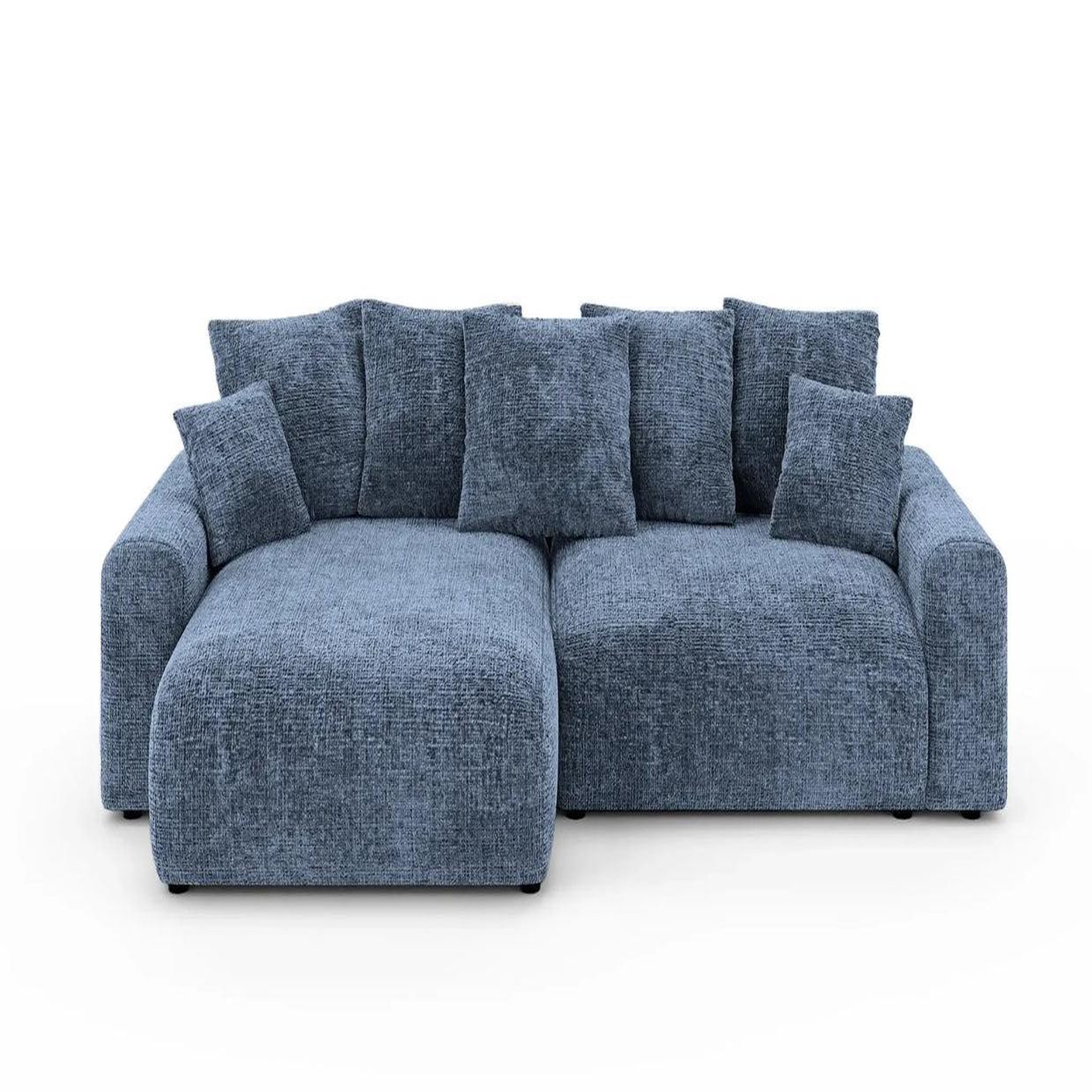 Voir la diapositive 1 : CASANOVA PARIS Oli - canapé d'angle convertible tissu chenille 4 places