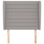 Voir la diapositive 3 : VIDAXL Tete de lit avec oreilles Gris clair 83x23x118/128 cm Tissu
