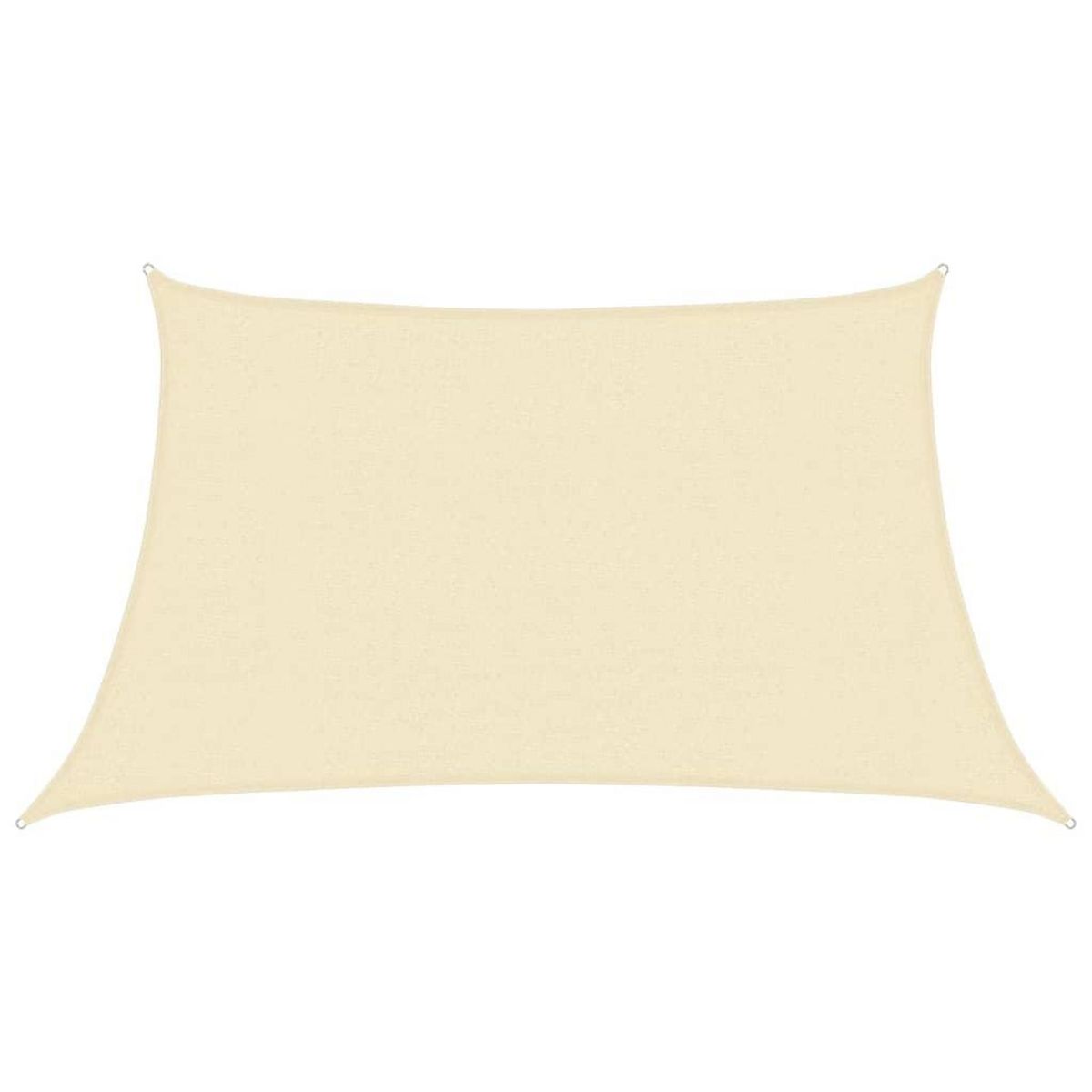 VIDAXL Voile d'ombrage 160 g/m^2 Creme 3/4x2 m PEHD