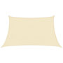 Voir la diapositive 2 : VIDAXL Voile d'ombrage 160 g/m^2 Creme 3/4x2 m PEHD