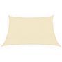 Voir la diapositive 2 : VIDAXL Voile d'ombrage 160 g/m^2 Creme 3/4x2 m PEHD