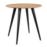 MAISON PAVANE Table ronde 2 personnes en acacia et pieds en métal  D80 cm-Modasa
