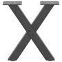 Voir la diapositive 4 : VIDAXL Pieds de table basse forme de X 2 pcs anthracite 30x(30-31) cm