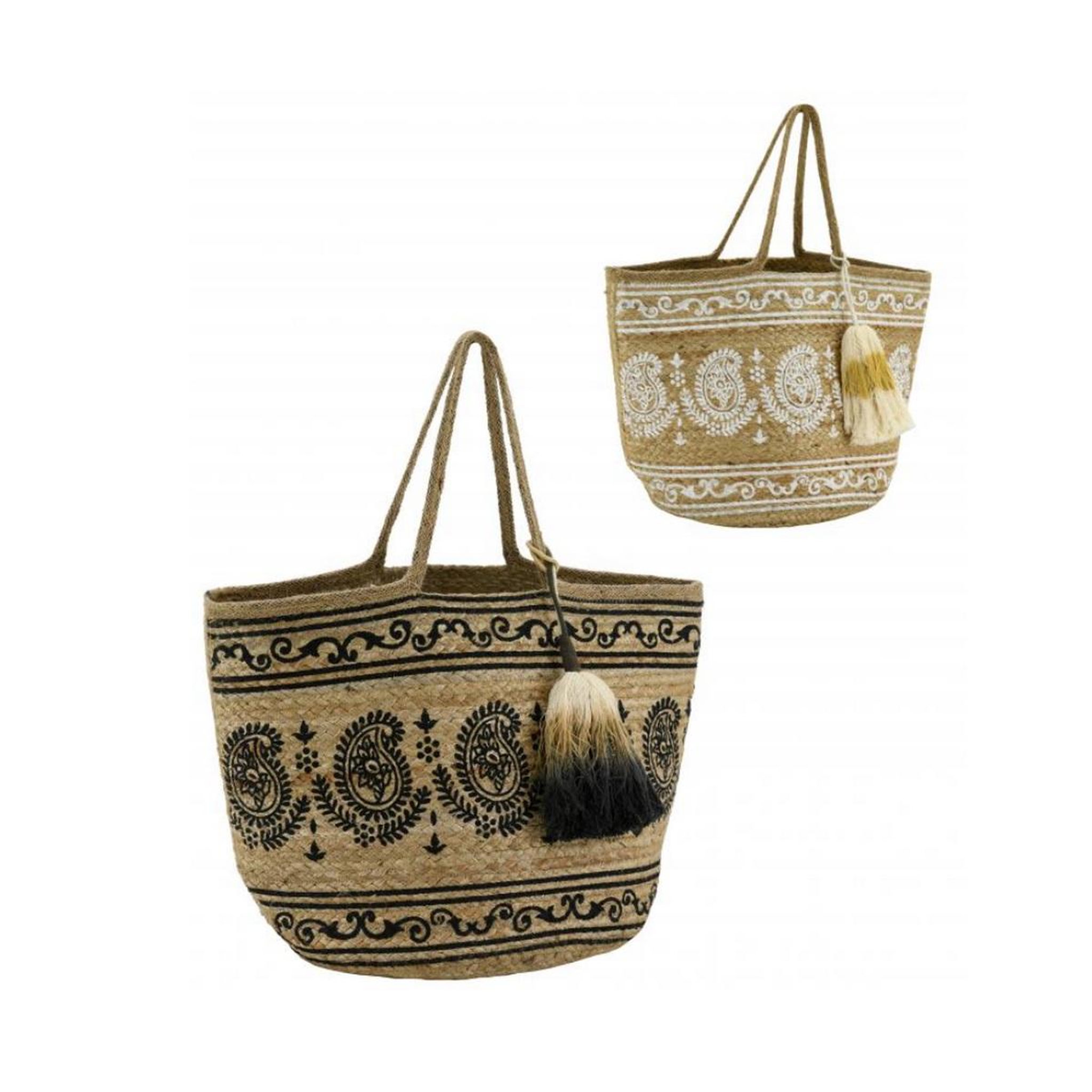 Voir la diapositive 2 : Aubry gaspard Sac jute indie naturelle 50x30 - sfa3680