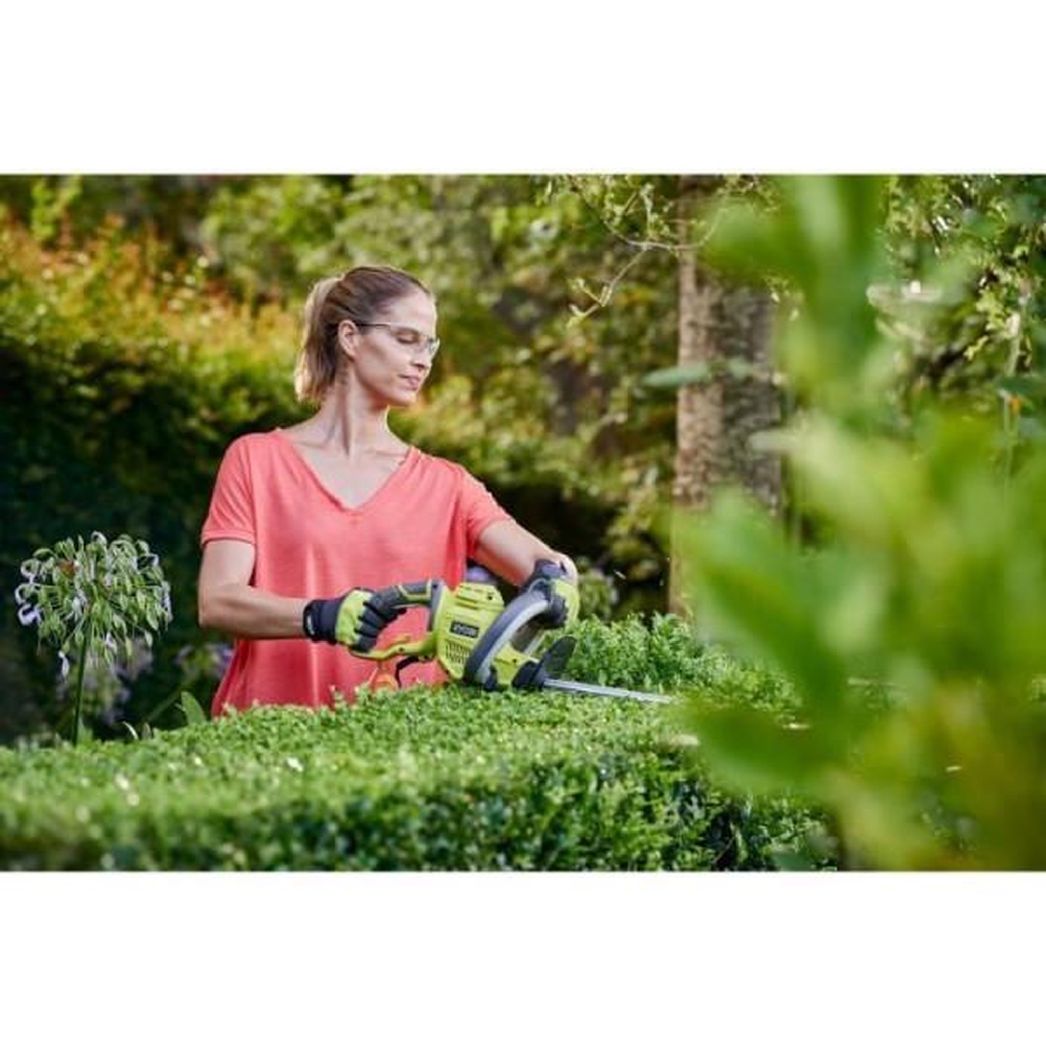 Voir la diapositive 2 : Ryobi RYOBI - Taille-haies 450 W - lames 50 cm - écartement 20 mm - RHT4550