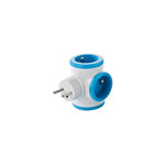 WATT AND CO Multiprise rotative 3x16A bleue