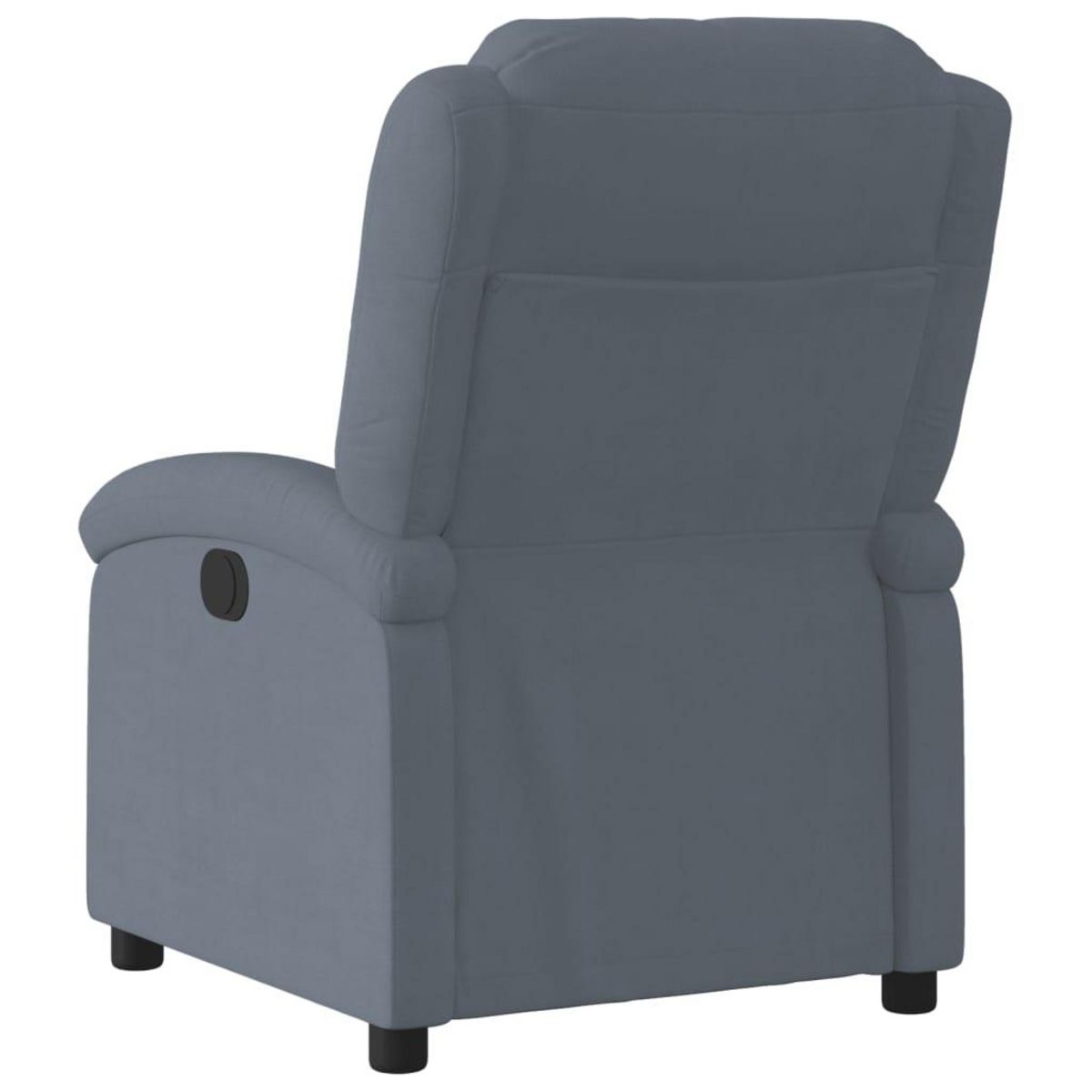 VIDAXL Fauteuil inclinable Gris fonce Velours