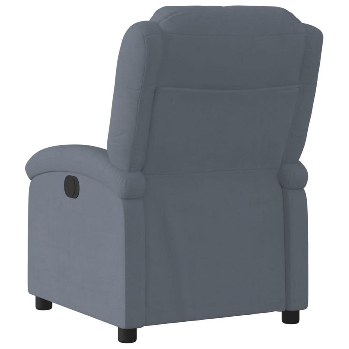 VIDAXL Fauteuil inclinable Gris fonce Velours