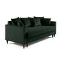 Voir la diapositive 3 : BEST MOBILIER Flamingo - canapé droit 3 places convertible en velours