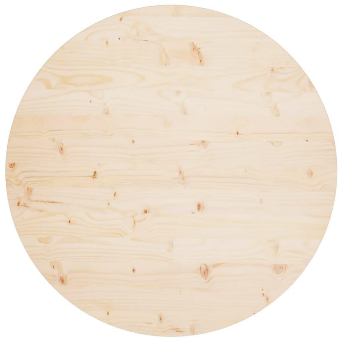 VIDAXL Dessus de table Ø90x2,5 cm Bois de pin massif