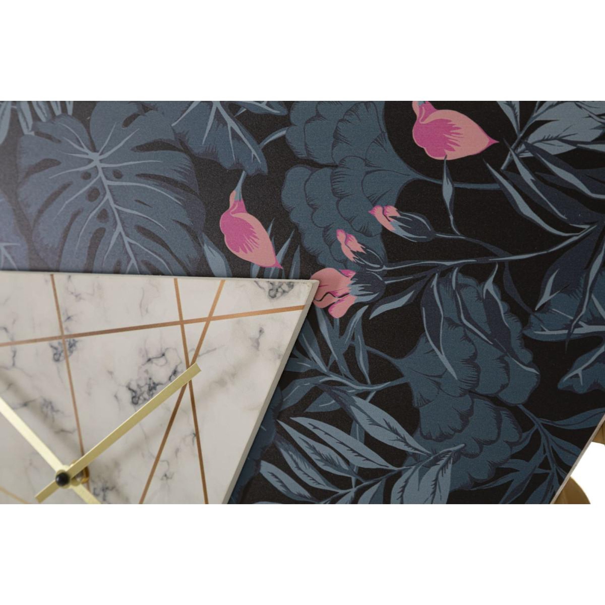 Voir la diapositive 4 : Paris Prix Horloge murale en métal  triangle  75cm multicolore