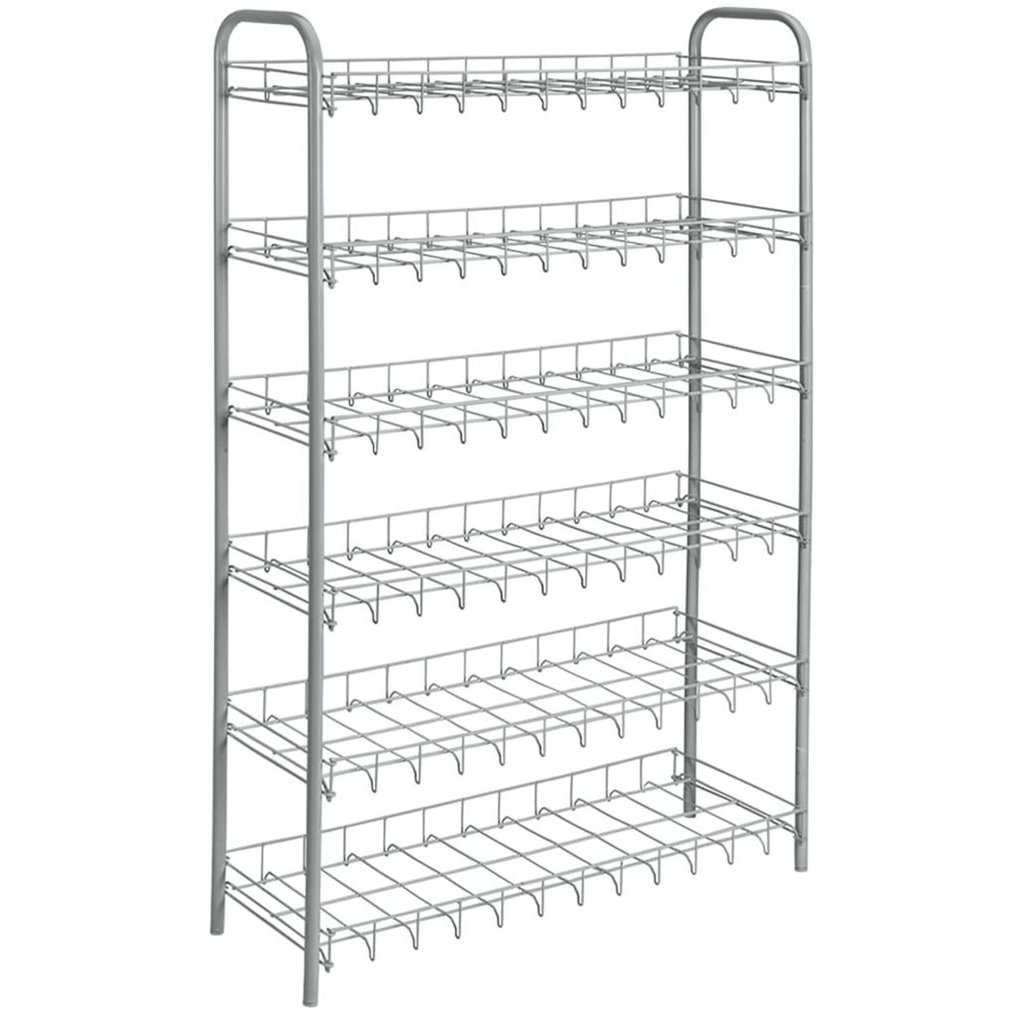 Voir la diapositive 2 : Metaltex Metaltex Etagere a chaussures a 6 niveaux Shoe 6 Gris argente