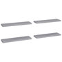 Voir la diapositive 2 : VIDAXL Etageres murales flottantes 4 pcs gris 90x23,5x3,8 cm MDF