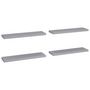 Voir la diapositive 2 : VIDAXL Etageres murales flottantes 4 pcs gris 90x23,5x3,8 cm MDF