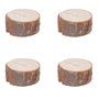 Voir la diapositive 1 : ATMOSPHERA Lot de 4 Cavaliers de Table  Rondin  4cm Marron
