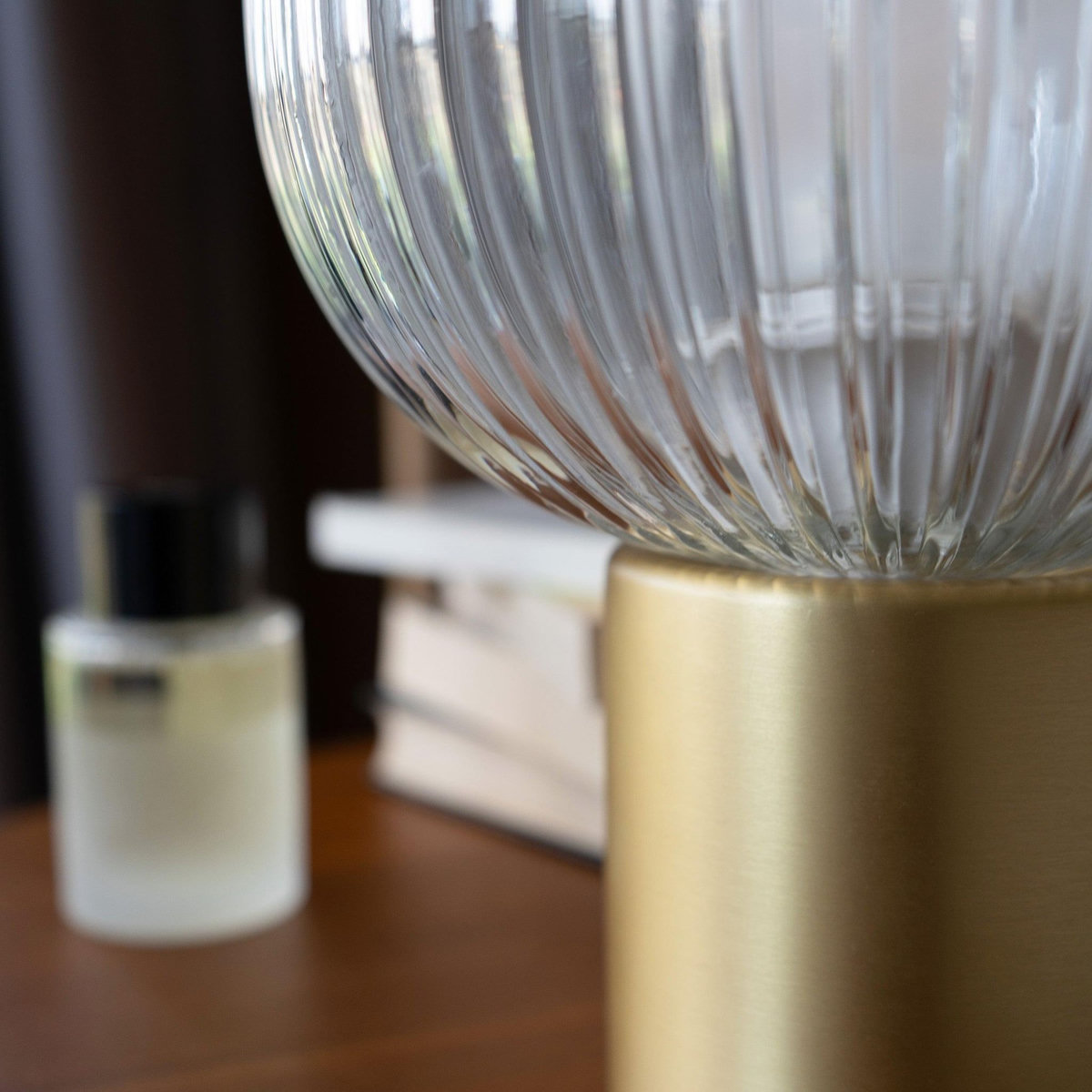 Rendez vous déco Lampe à poser en verre cannelé-Lou
