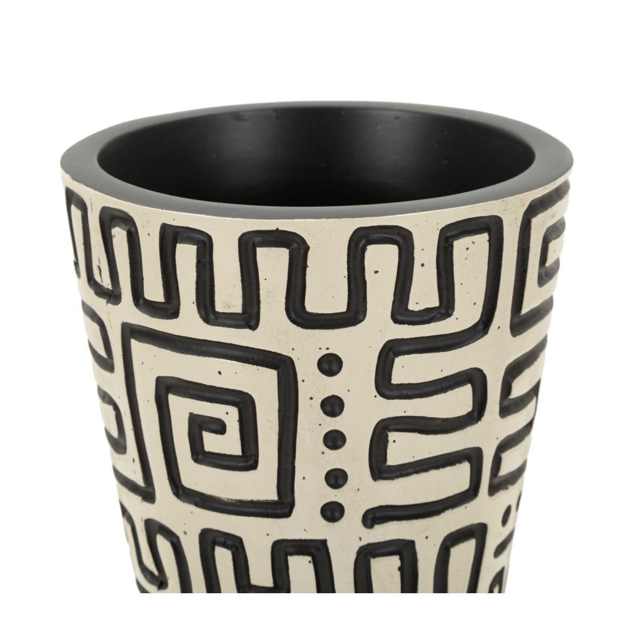 Voir la diapositive 3 : Paris Prix Vase design  nairobi  65cm blanc & noir