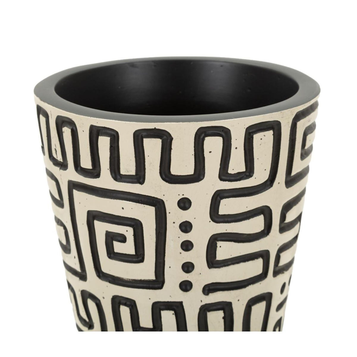 Paris Prix Vase Design  Nairobi  65cm Blanc & Noir