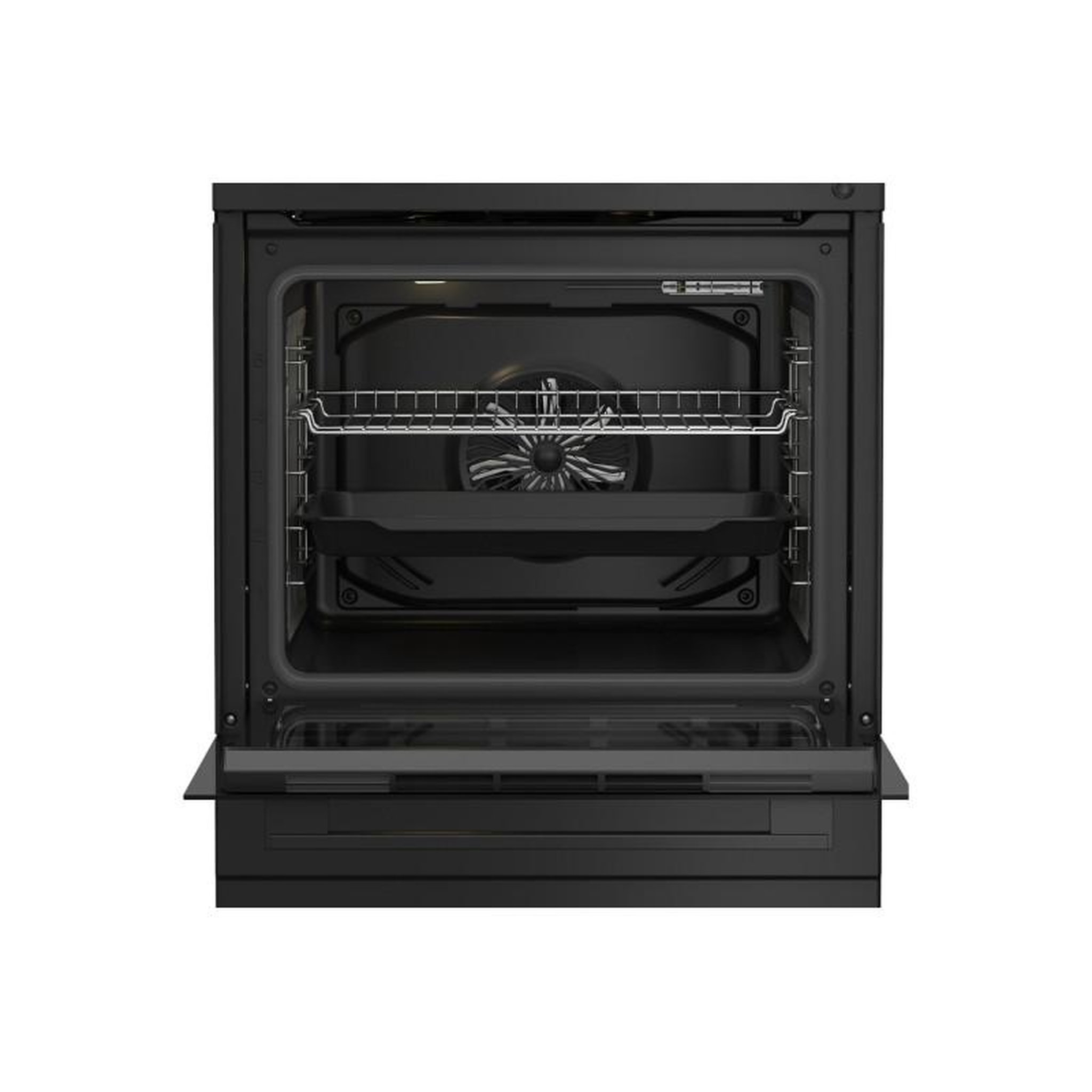 Voir la diapositive 4 : Indesit Cuisinière mixte Indesit I6M5PCB Noir