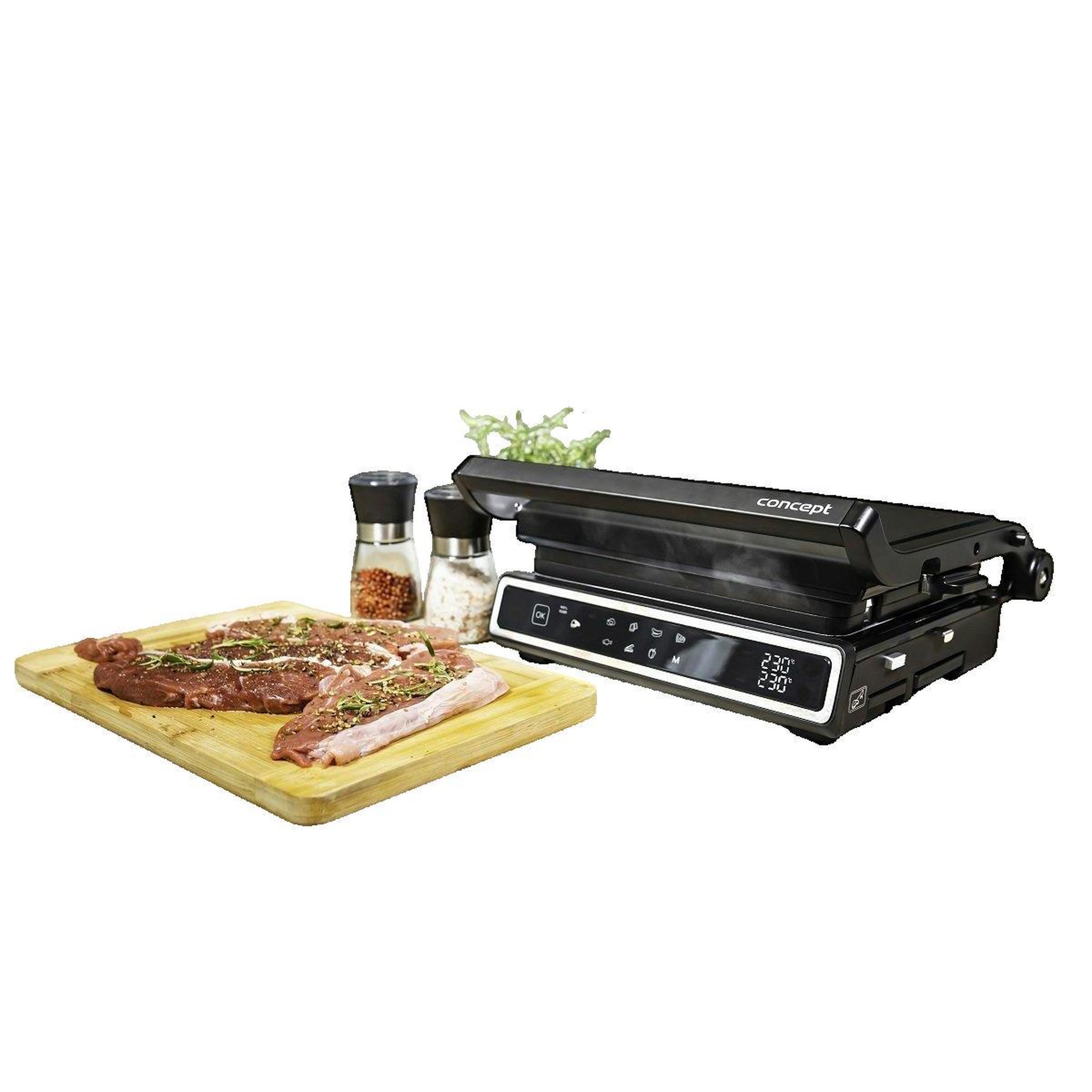 Voir la diapositive 2 : COOK CONCEPT Grill électrique Concept-solution GE3550 Noir