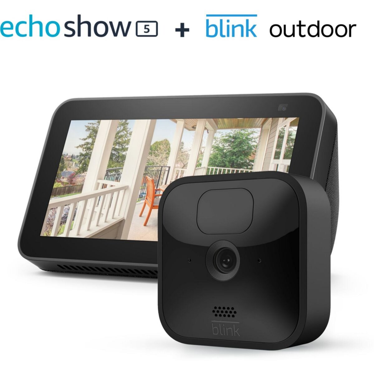 Blink Caméra de sécurité Pack Blink Camera Outdoor + Echo Show 5