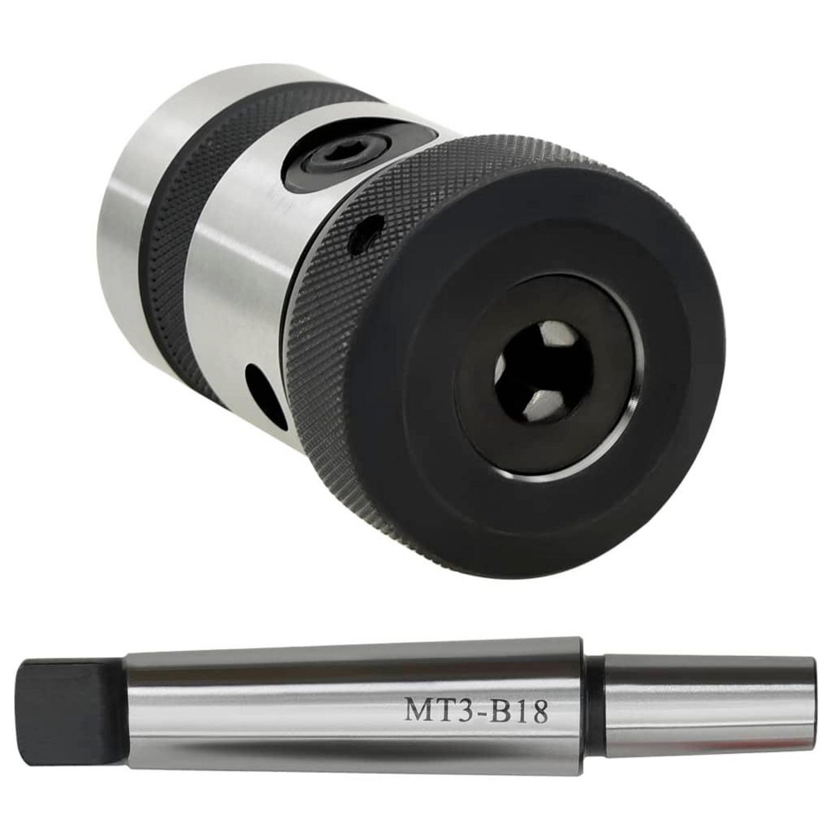 VIDAXL Mandrin de taraudage B18 et tige MT3 de filetage interne M3-M16