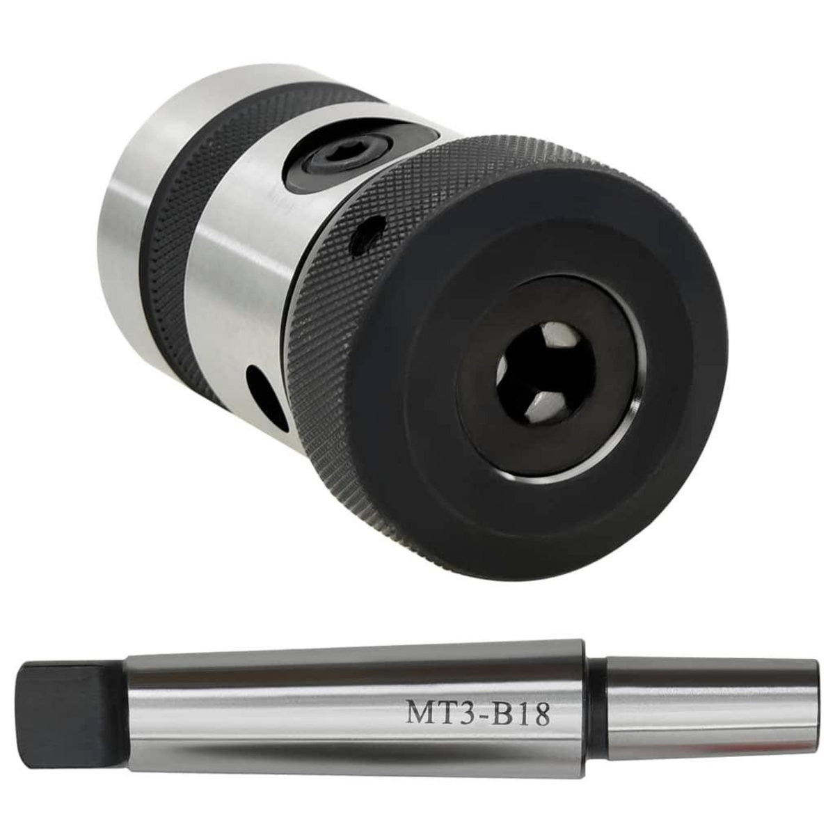 VIDAXL Mandrin de taraudage B18 et tige MT3 de filetage interne M3-M16