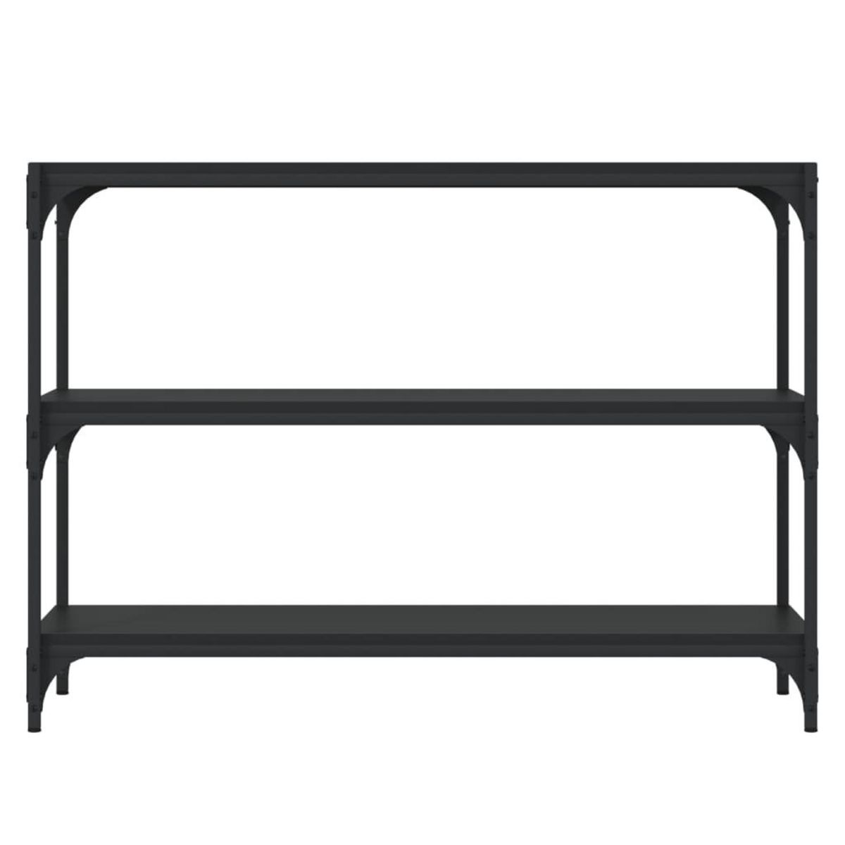 VIDAXL Bibliotheque Noir 100x33x70,5 cm Bois d'ingenierie et acier