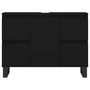 Voir la diapositive 5 : VIDAXL Armoire de salle de bain noir 80x33x60 cm bois d ingénierie