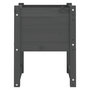 Voir la diapositive 5 : VIDAXL Jardinieres 2 pcs Gris 40x40x52,5 cm Bois massif de pin