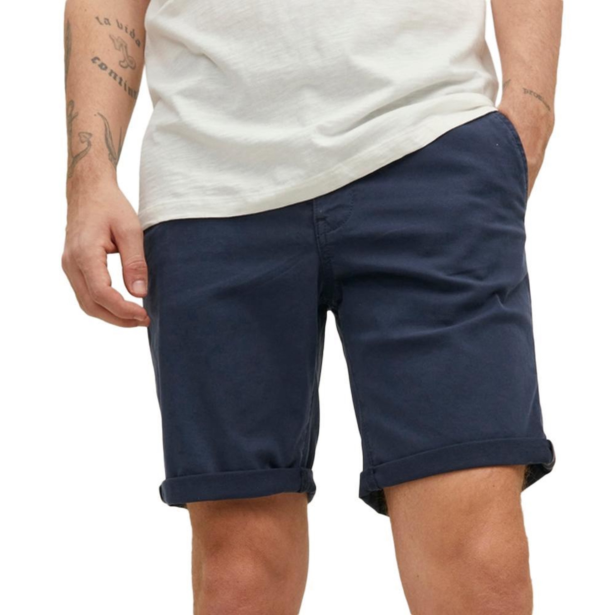 Jack & Jones Short Chino Marine Homme Jack & Jones 12242692. Coloris disponibles : Bleu