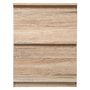 Voir la diapositive 3 :  Table de Chevet 2 Tiroirs Design  Pluz  50cm Naturel