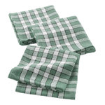 Paris Prix Lot de 3 Serviettes de Table  Traditio  45x45cm Vert Cèdre