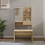 Voir la diapositive 1 : VIDAXL Ensemble de coiffeuse avec LED Chene Sonoma Bois d'ingenierie
