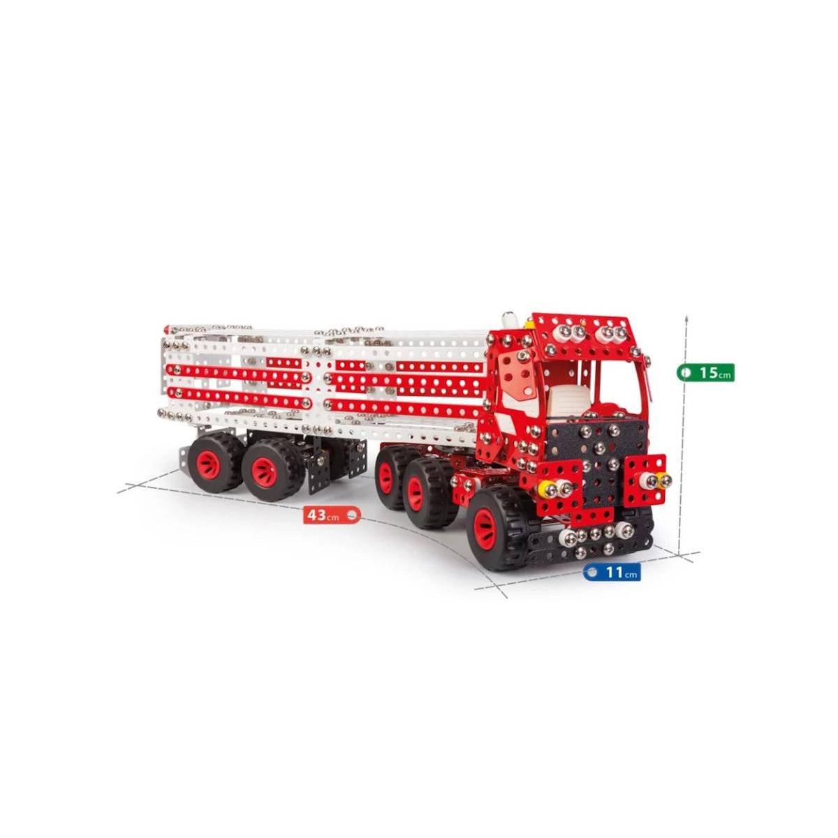 Icare Jeu de construction 10 en 1 Premium Truck Constructor Pro - 1141 pcs